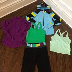Lululemon Bundle - 2 Jackets, 2 tanks and 1 Pant